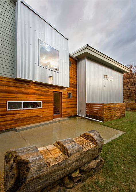 contemporary house wood and metal|metal clad contemporary houses.